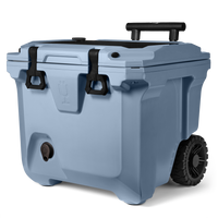 BrüTank 35-Quart Rolling Cooler Denim