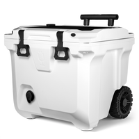 BrüTank 35-Quart Rolling Cooler Ice White