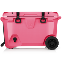 BrüTank 55-Quart Rolling Cooler Neon Pink