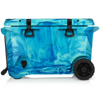 BrüTank 55-Quart Rolling Cooler Ocean Swirl