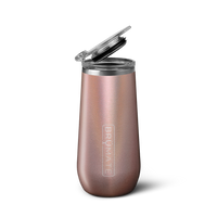 Champagne Flute Glitter Rose Gold | 12oz